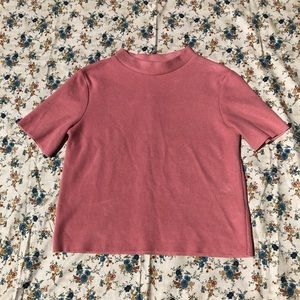 Pink Short Sleeve Sweater Zara